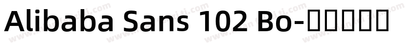 Alibaba Sans 102 Bo字体转换